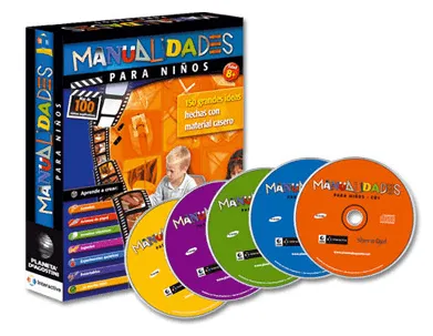 puras manualidades: MANUALIDADES PARA NIÑOS 5 CD´S INTERACTIVOS