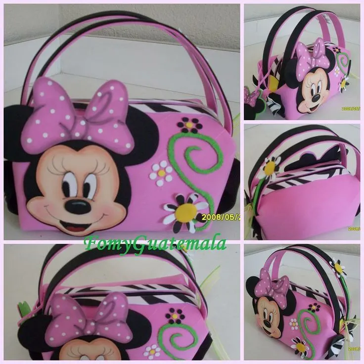 Pursse Minnie mouse (foami) | dulceros | Pinterest