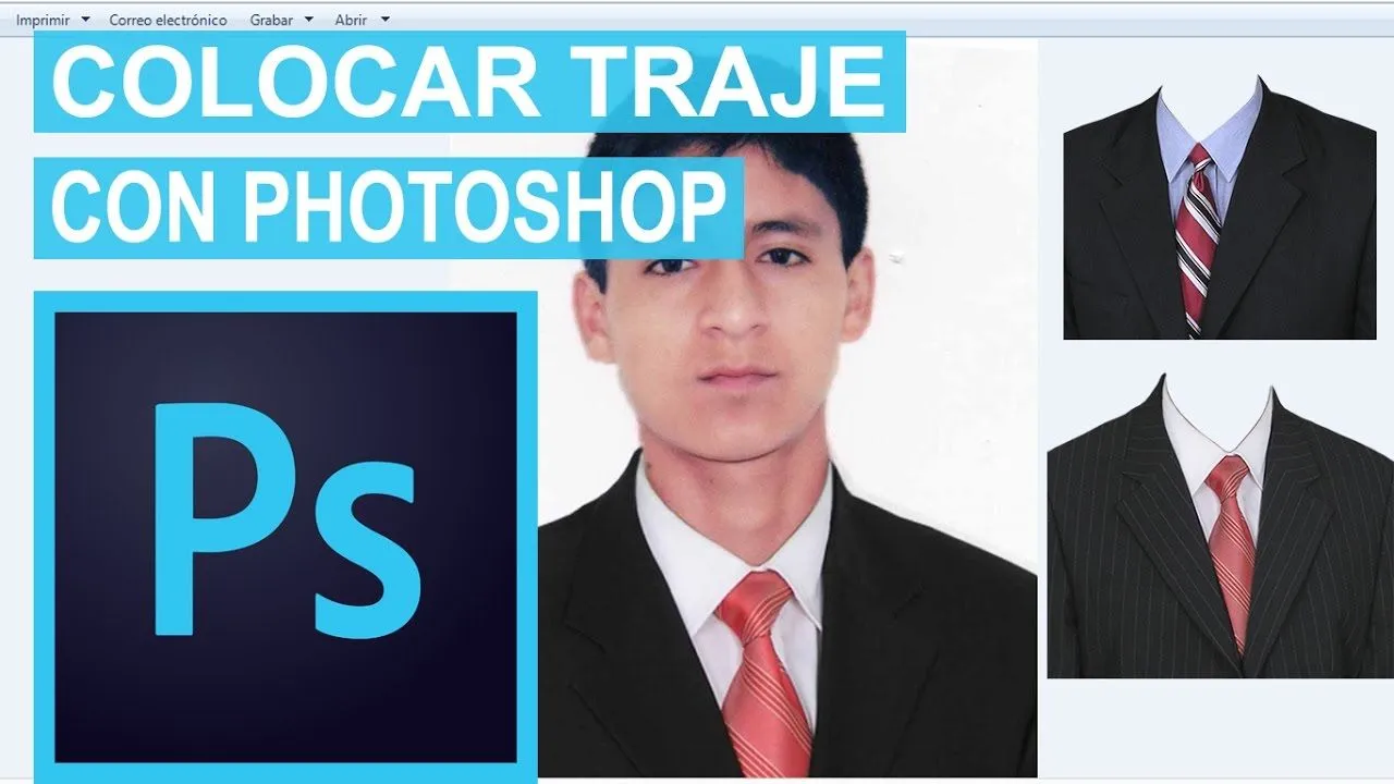 Put a suit on a person with Photoshop 2017 - YouTube