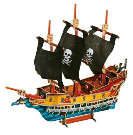 Puzzle 3D barco pirata