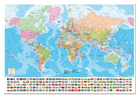 Puzzle EDUCA: Puzzle de 1500 piezas Puzzle Mapa Mundi ( Ref ...