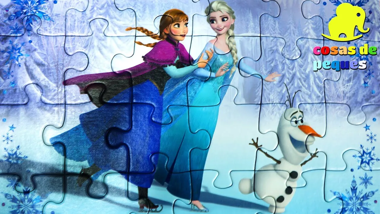 Puzzle de Frozen - Puzzle Elsa Anna Frozen - Puzzle Princesas Disney -  YouTube