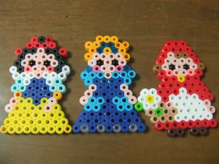 Disney princesses baby hama perler | Pyssla | Pinterest