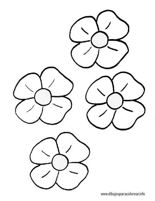 PZ C: flores para colorear