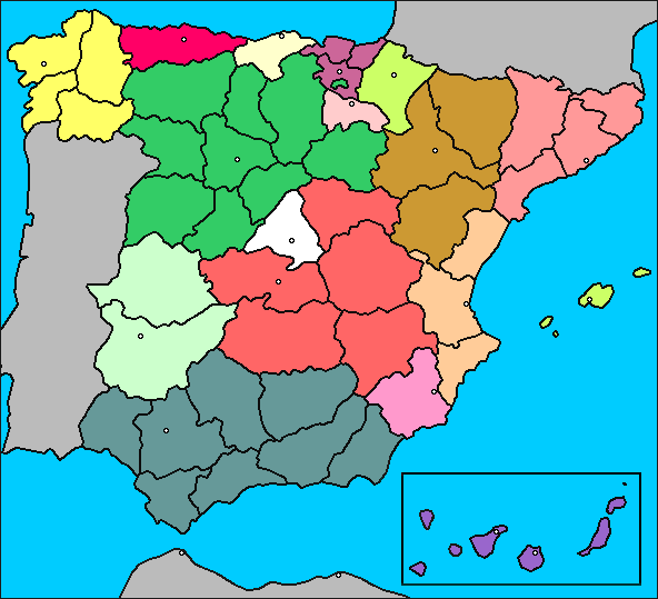 PZ C: mapa españa politico