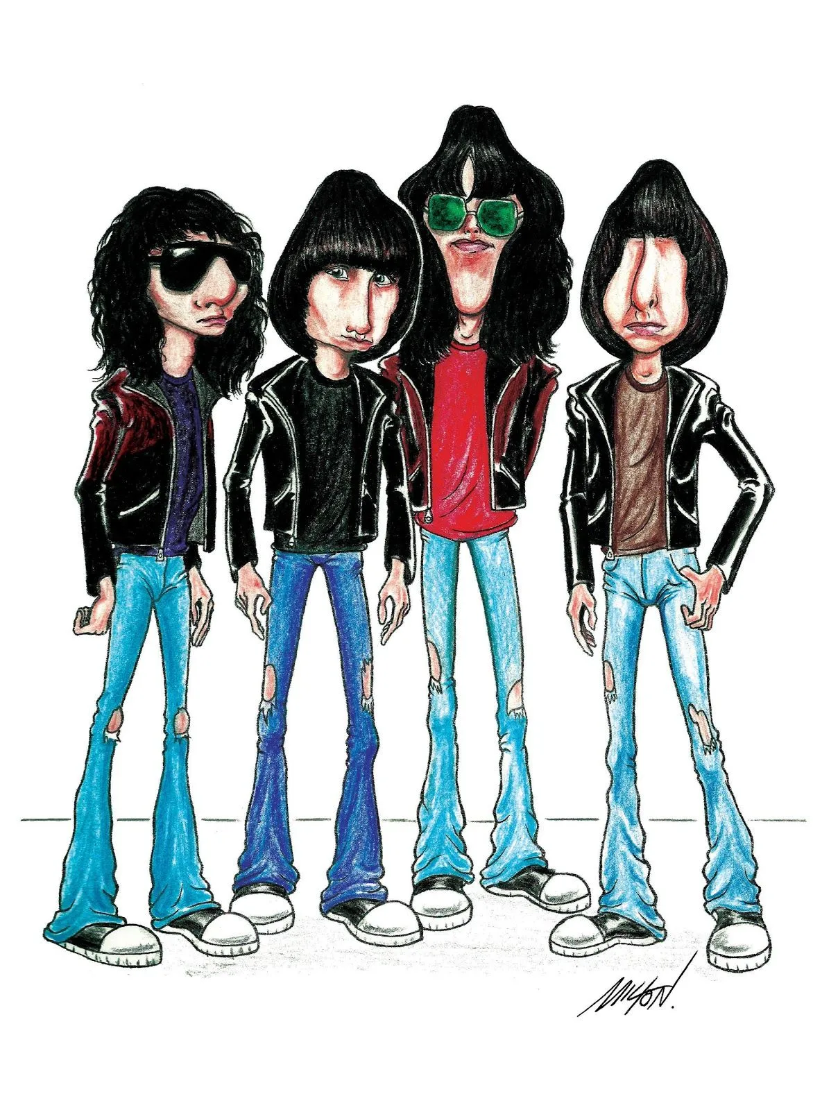 Caricaturas ramones - Imagui