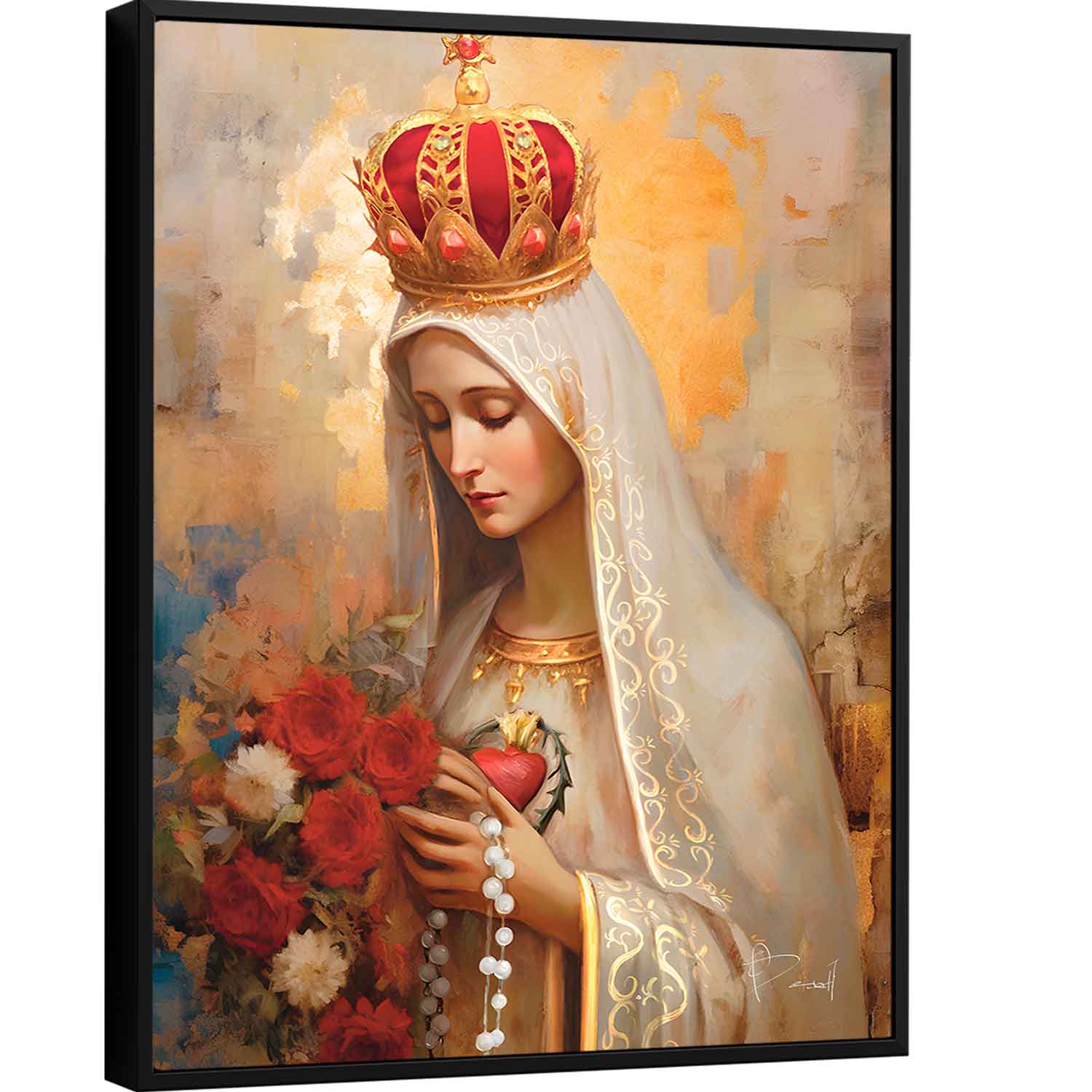 Quadro Nossa Senhora de Fátima Strati D'Arte | Quadros para Escritório e  Empresários