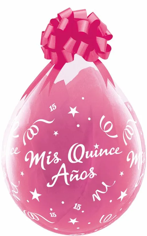 Qualatex 18 inch Clear Stuffing Balloon Mis Quince Anos Estrellas ...