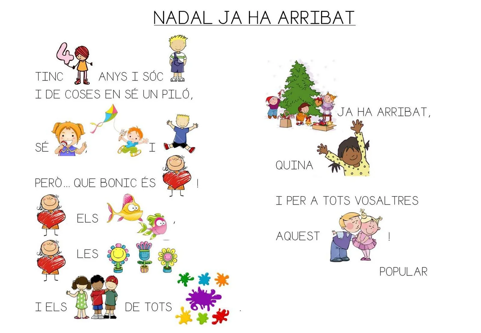 QUÉ HACEMOS HOY EN EL COLE?: POEMA DE NADAL