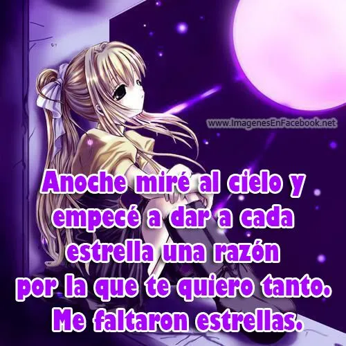 Te quiero mucho chica anime - Imagenes con Frases, Fotos y ...