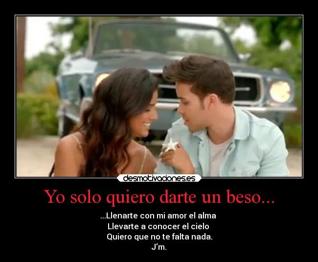 Yo solo quiero darte un beso... | Desmotivaciones