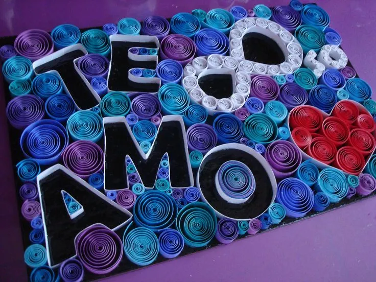 Quilling - Letrero en Filigrana | Quilling | Pinterest