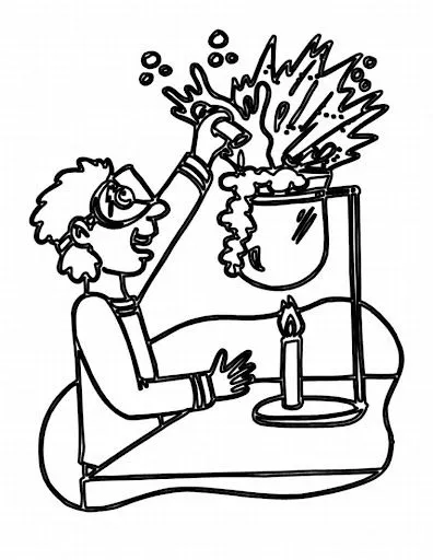 QUIMICO PARA PINTAR DIBUJOS DE QUIMICO