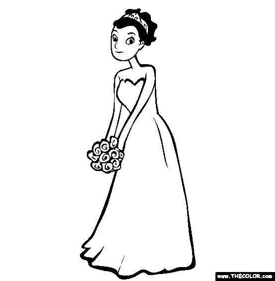 Quinceanera Colouring Pages