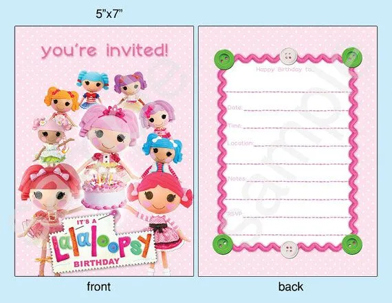 Quirky Artist Loft: Printable Lalaloopsy Birthday Kit