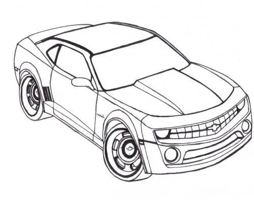 Racing Car Chevy Camaro Coloring Page | Stuff | Pinterest