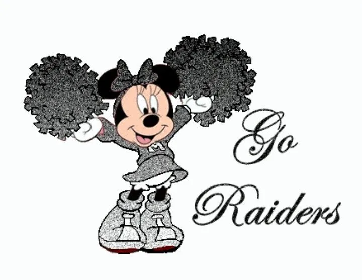 Raiders Minnie Mouse cheerleader RN4L Raiderette Raider Nation ...