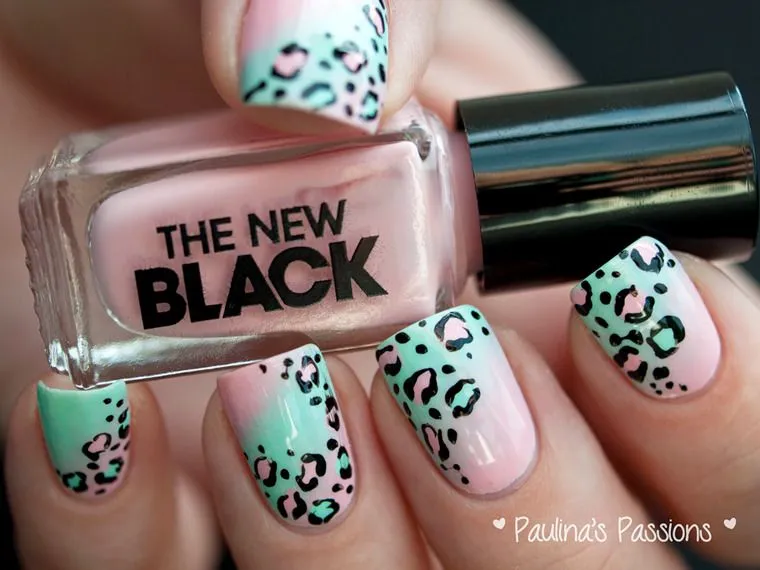 rainbow leopard nails | Tumblr