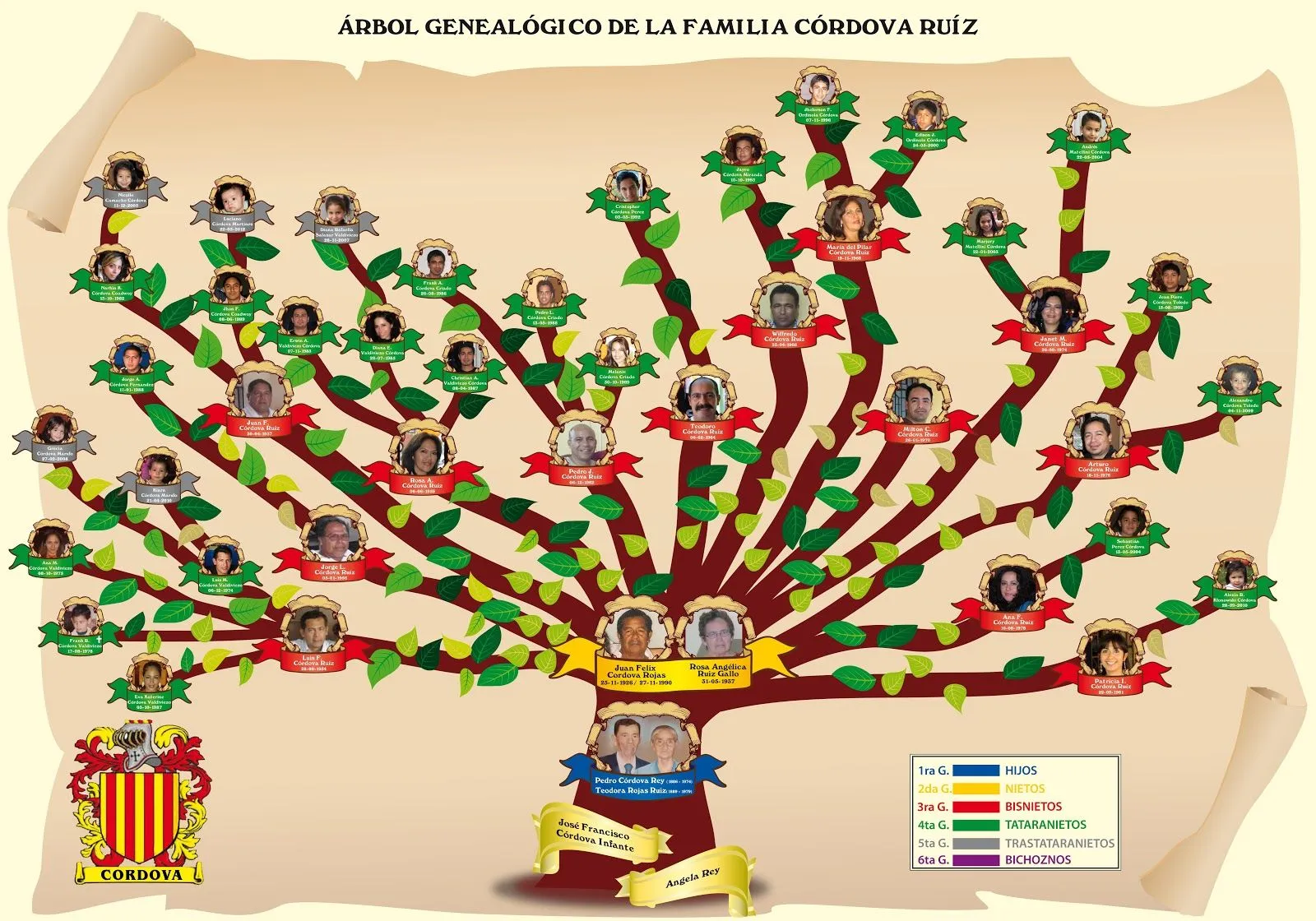 Las ramas de los Córdova Rey: Nuestro Árbol Genealógico