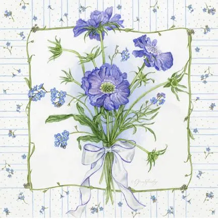 Ramo de flores lilas para imprimir