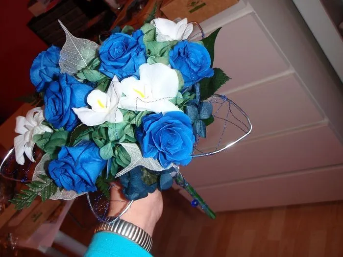 Ramos de novias con rosas azules - Imagui