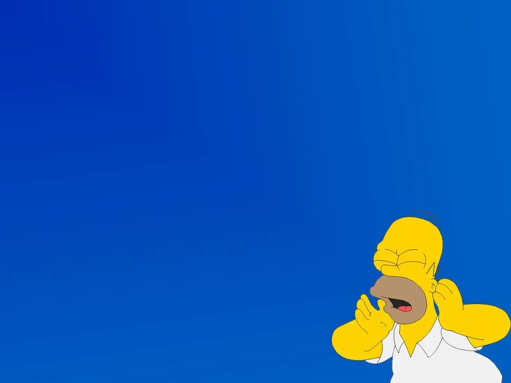 Rana Fondos De Escritorio (Wallpapers): Homero Gritando