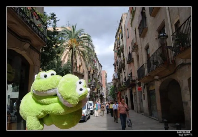 Dos ranas de peluche en Barcelona | Qué.es