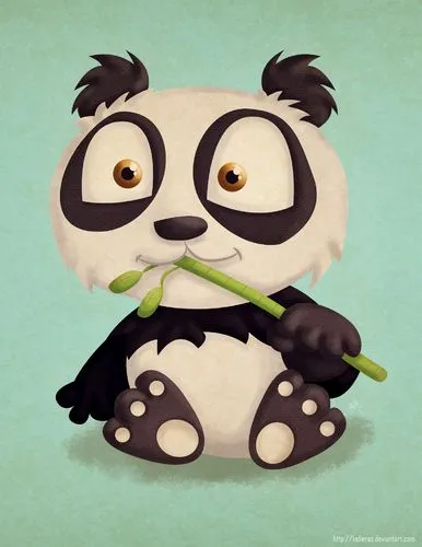 A random Panda By kellerac | Nature Cartoon | TOONPOOL