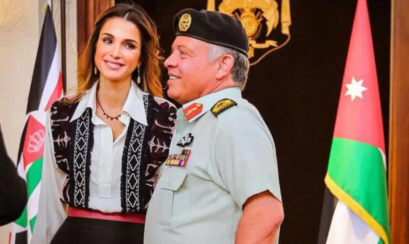 Rania de Jordania manda un romántico mensaje al rey Abdalá con ...