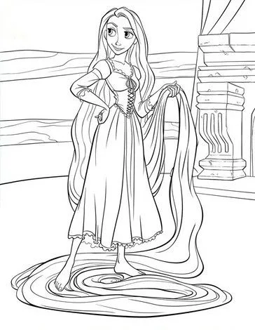 RAPUNZEL coloring page - TANGLED coloring pages