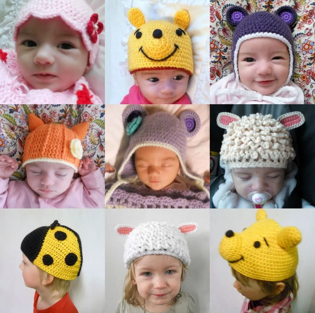 Raquel, Kevin og Liliana: GORROS TEJIDOS A CROCHET PARA BEBES Y NIÑOS