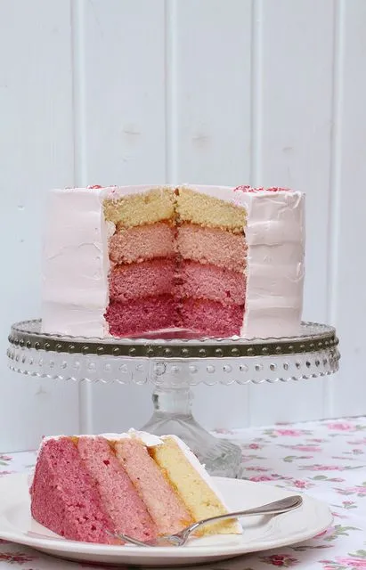 RASPBERRY OMBRE CAKE » El Rincón de Bea El Rincón de Bea