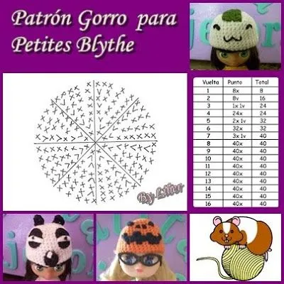 La Ratita Tejedora: Gorro Onigiri / Patrón gorro