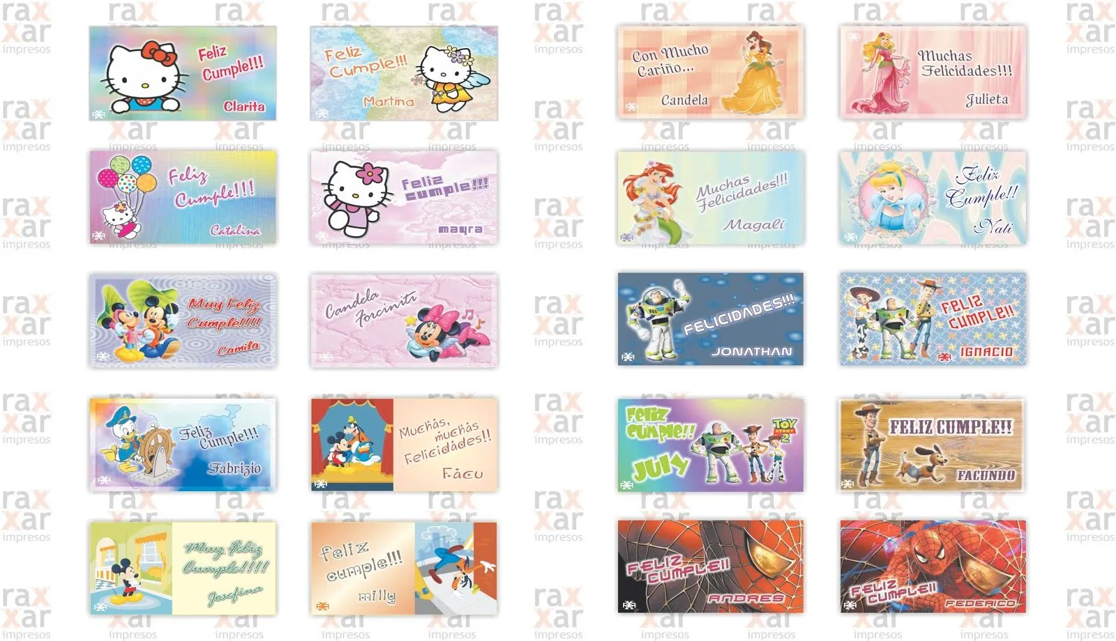 RaxxaR Impresos y Eventos: TARJETAS INFANTILES: Personales, Nacimiento