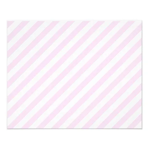 Rayas blancas y rosas claras tarjetas informativas de Zazzle.