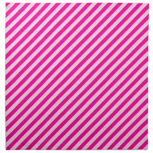 Rayas diagonales rosadas servilleta de papel | Zazzle