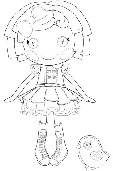 Rayito de Colores: Colorear Lalaloopsy