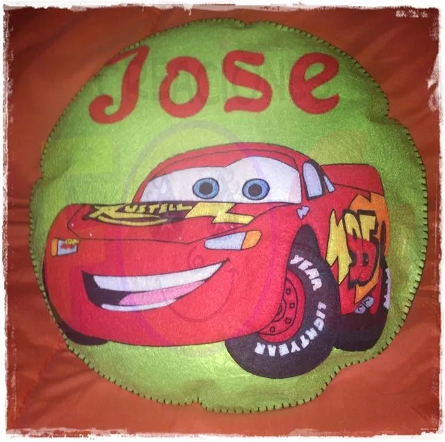 Rayo mcqueen cojin patron - Imagui