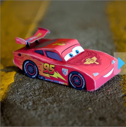 Como hacer al rayo mcqueen en foami - Imagui