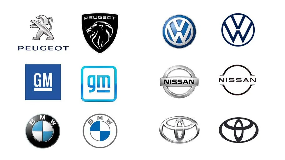 Esta la razón por la que ahora los logotipos de las marcas de autos son más  sencillos