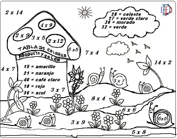 Razonamiento matematico para colorear - Imagui