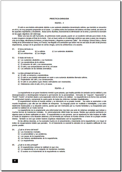 Razonamiento Verbal Banco de Preguntas | Razonamiento Verbal