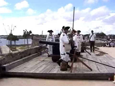 Real Cuerpo 1797 Goes To Castillo San Marcos Cannon School