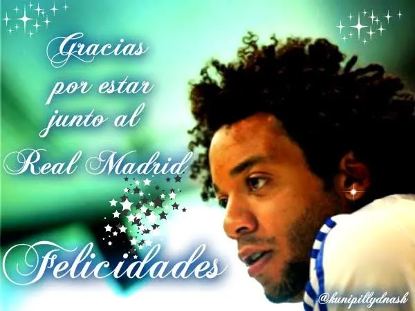 Real Madrid Ángeles Blancos: Feliz cumpleaños Marcelo.