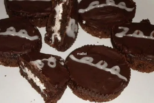 Receta Cupcake de chocolate tipo Pingüinos Marinela para La cocina ...