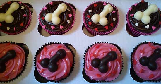 Receta de Cupcakes eróticos para despedidas