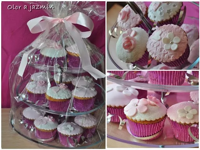 Receta Cupcakes de fresa decorados para Olor a jazmín