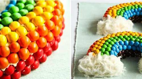 Receta Infantil: Torta arco iris de chocolate blanco | Ole Bebé