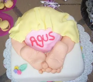 Recetario Spanglish para mis hijos: Torta para Baby Shower de nena