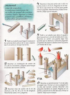 Recicla y adorna: castillo con carton de papel